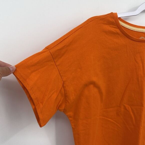 Wonder Nation T-shirt Nature Club Mountains Orange Cropped Oversized XXL 18 - Picture 4 of 7